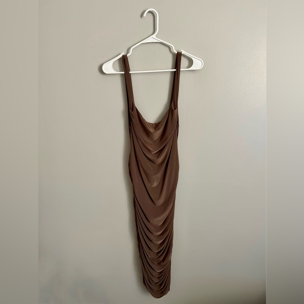 Brown Fashion Nova Elegant Bodycon Dress